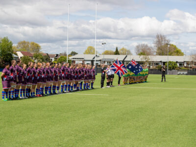 Action images from UKAF Rugby's first match in the 2022 International Defence Rugby Cup