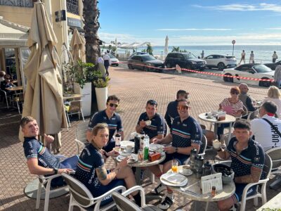1. The Roulers relax in Menton at the foot of Col de La Madone